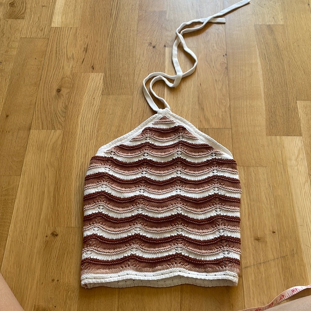 Hollister knit halter top XS